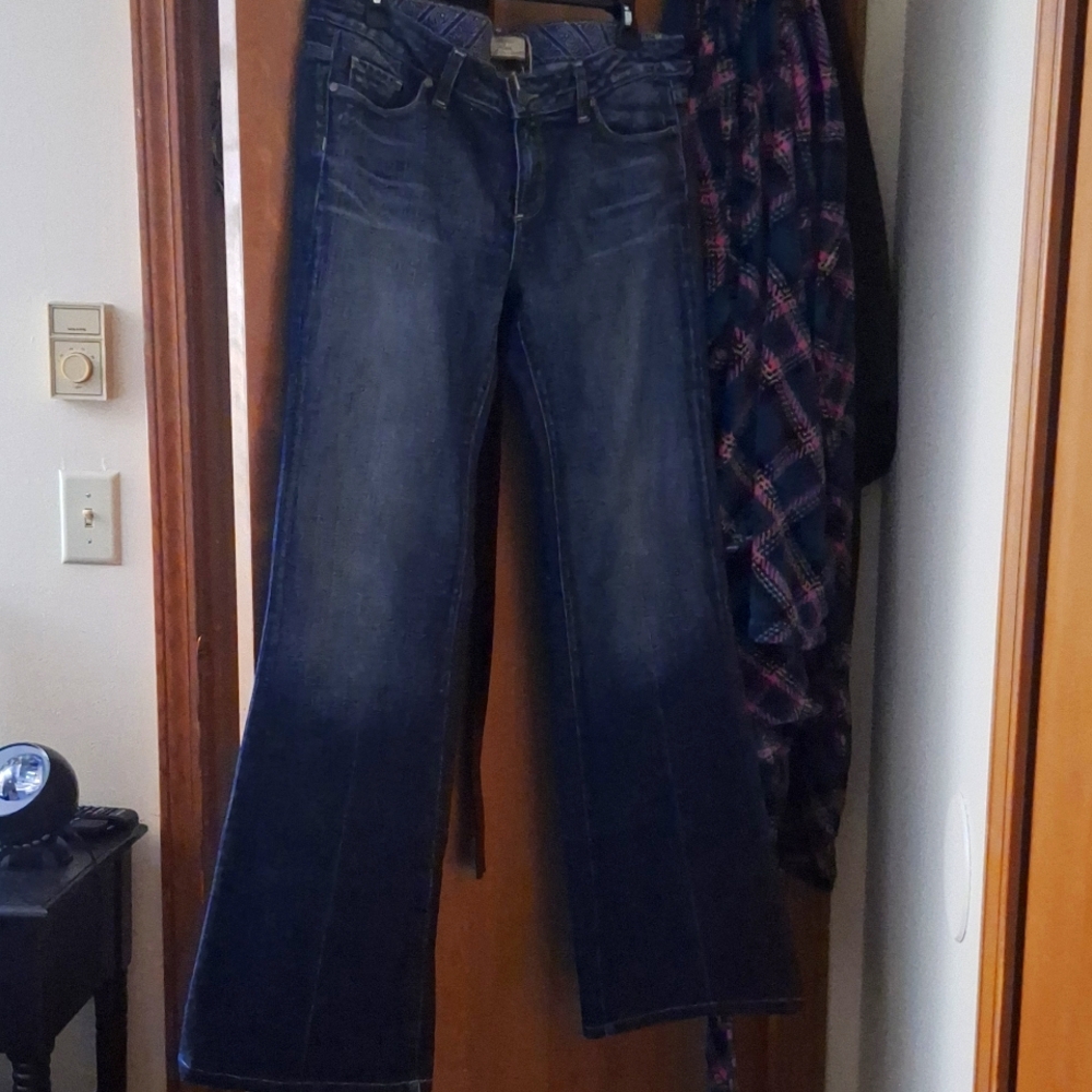 Paige Women's Premium Denim Laurel Canyon Bootcut Flare Denim Jeans Size 32